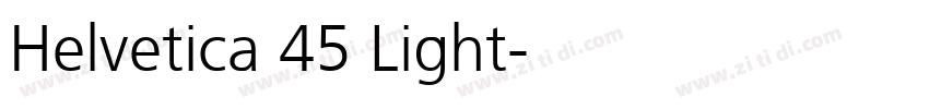 Helvetica 45 Light字体转换